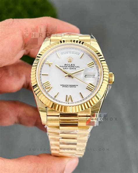 yellow gold rolex day date|Rolex Day-Date 40 228238.